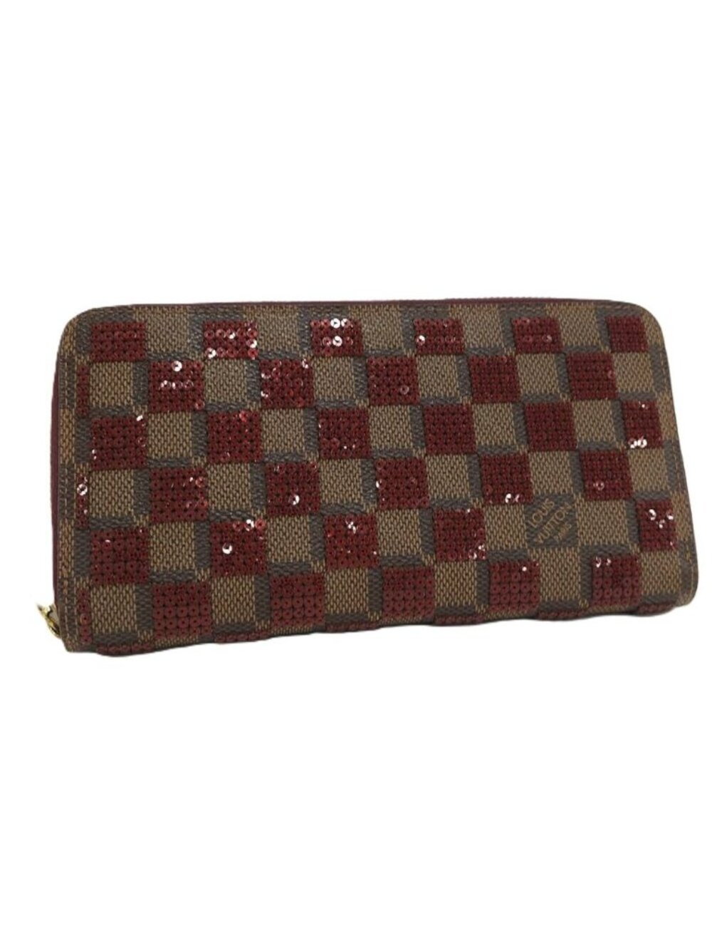 Louis Vuitton Zippy Wallet Zip Around Damier Paillette Sequins